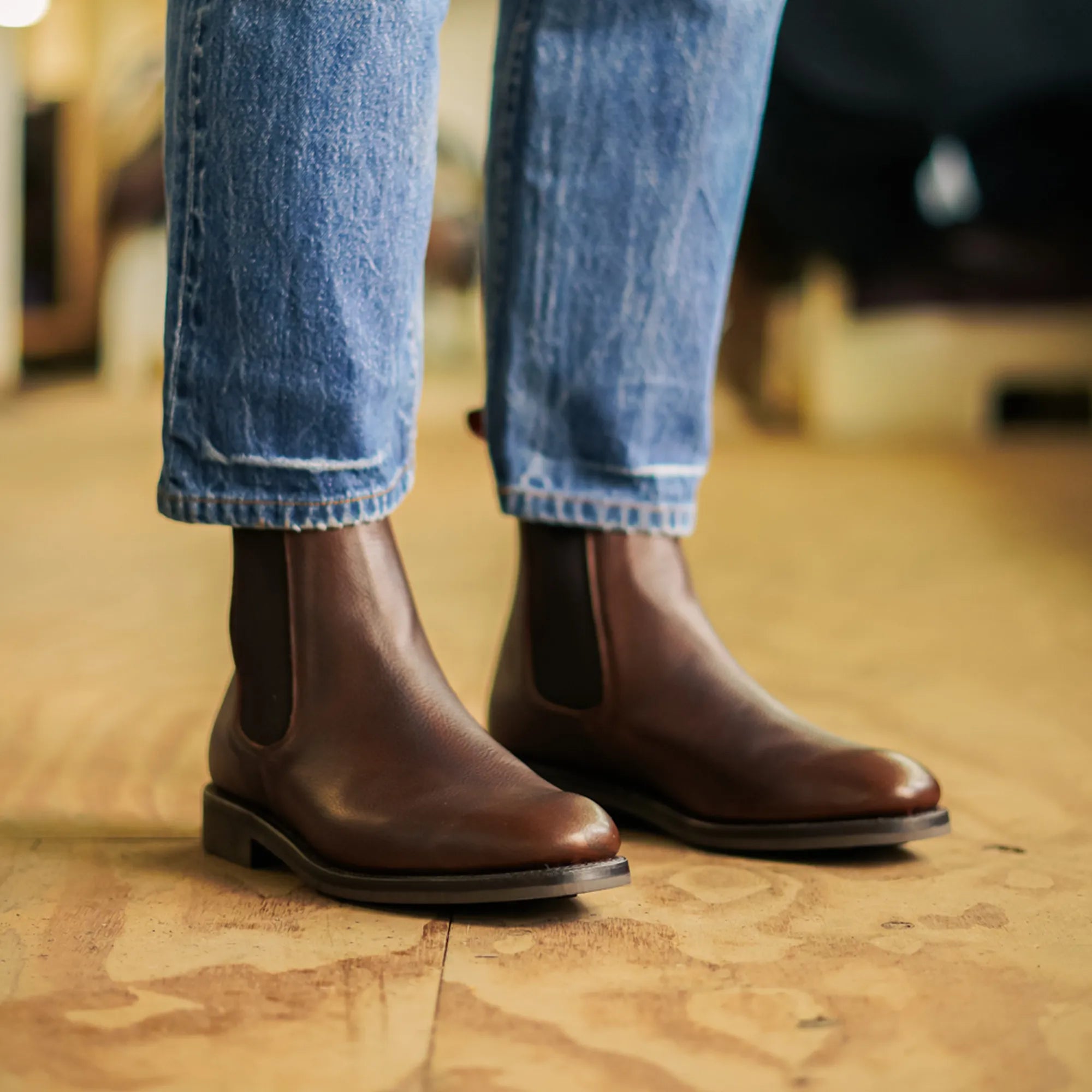 WISWELL // BROWN GRAINED-Men's Chelsea | LANX Proper Men's Shoes